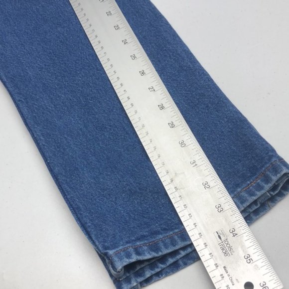 LIKE NEW MENS VINTAGE WRANGLER STRAIGHT JEANS 29x34 - Picture 9 of 10